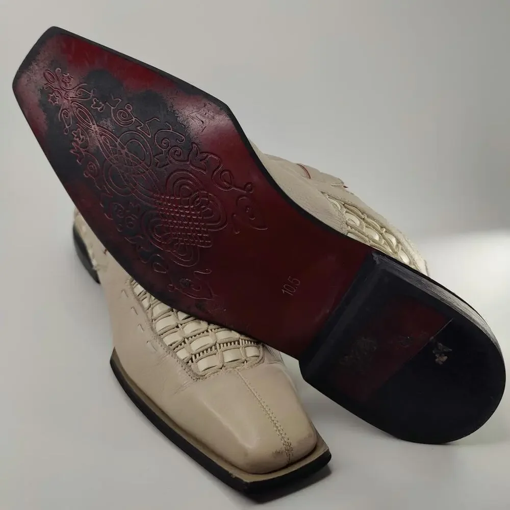 Umberto Pellegrini Woven leather shoes sz 10.5